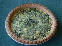 Spinach Yogurt Quiche