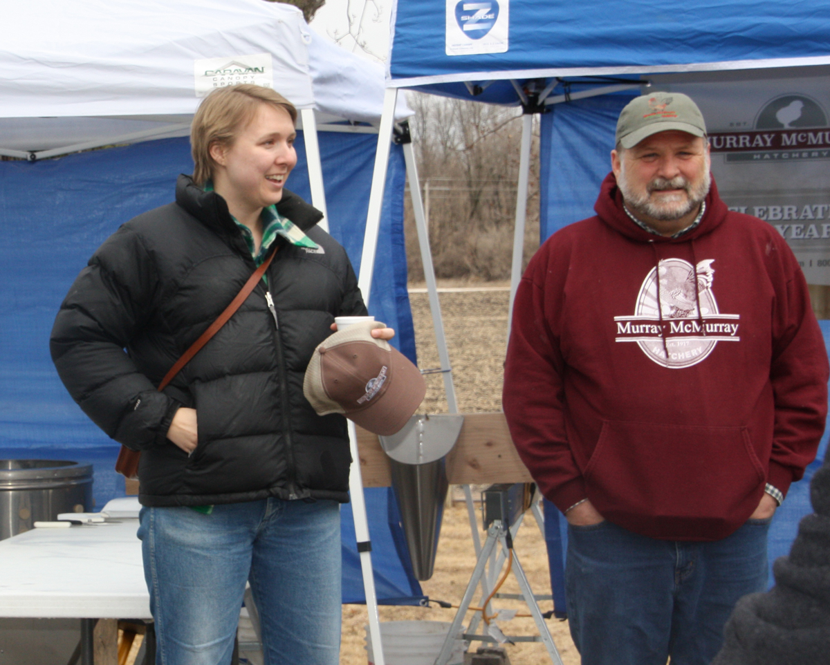 McMurray Hatchery's Bud Wood at the Iowa Organic Association On-Farm Poultry Processing Workshop