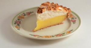 Lemon Meringue Pie made with duck eggs