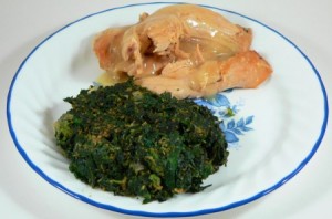 Spinach Stuffing with Turkey